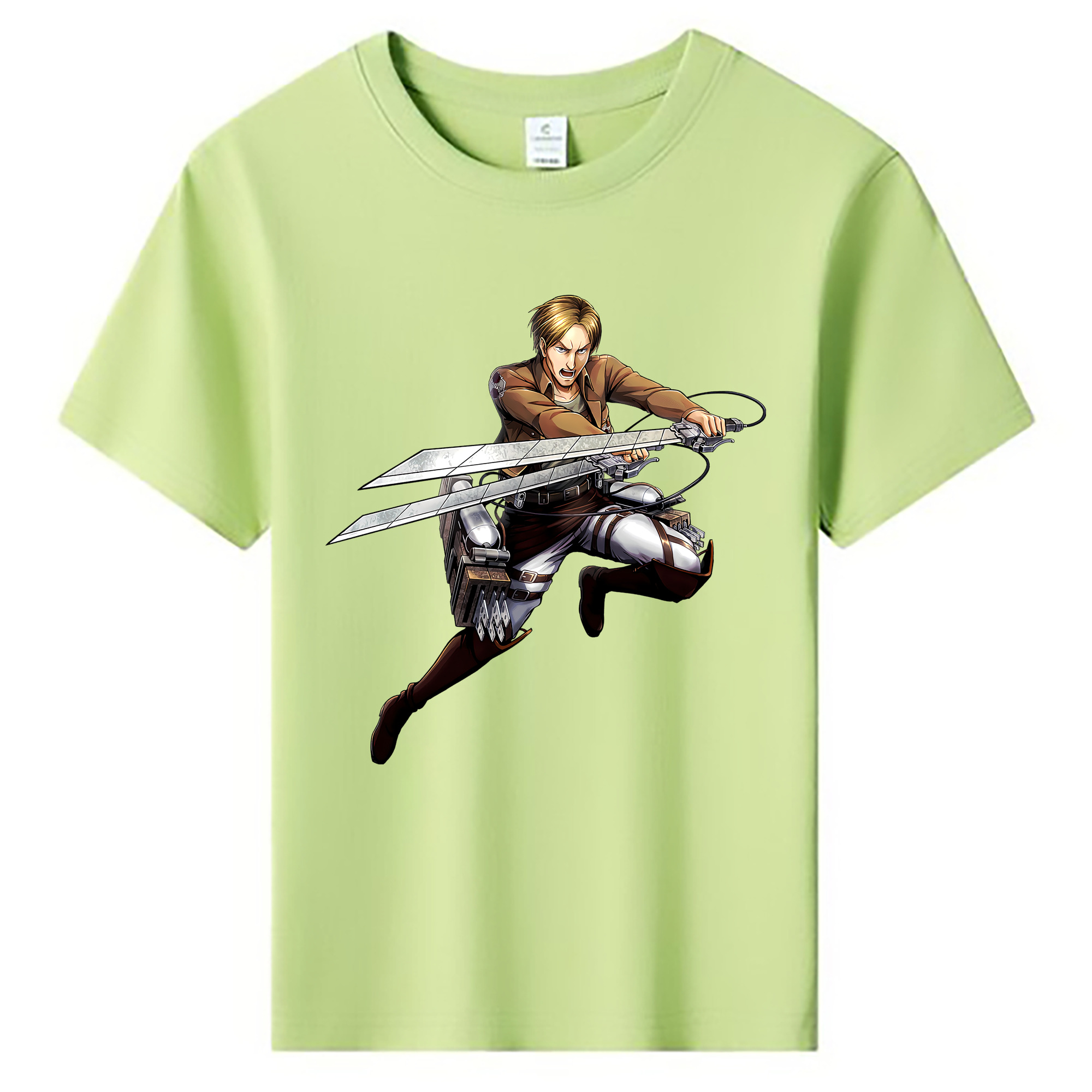 （画像用） 進撃の巨人 Attack on Titan 綿100％キッズTシャツ（フロントプリント）